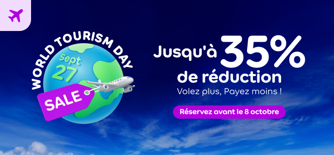 Promotion sur les vols/activités 0